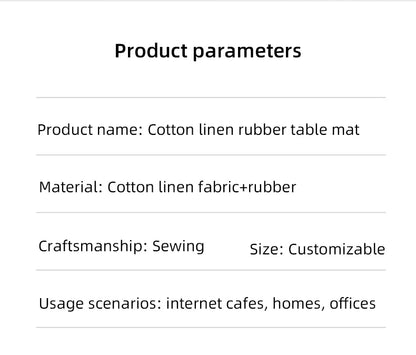 Cotton and Linen Rubber XXL Mouse Pad Gaming MousePad Large Desk Mat Gaming PC Desk Mat Keyboard Pad Computer Desk Pad