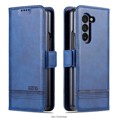 Magnetic Adsorption Leather Fitted Case for Samsung Galaxy Z Fold5 / Z Fold 5 6 7 4 3 5G Flip Cover Protective Case Fundas Coque