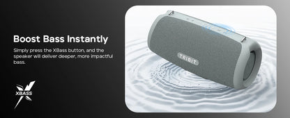 Tribit StormBox Lava 80W Bluetooth Speaker Portable Wireless Speaker IP67 24H Playtime Deep Bass XBass TWS Pairing Outdoor Party