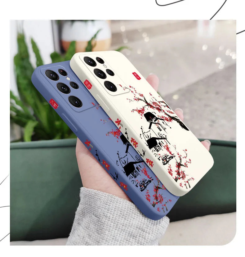 Field Wind Phone Case For Samsung Galaxy S25FE  S24 S23 S22 S21 S20 S10 S10E S9 Ultra Plus FE Note 20 Ultra 10 9 Plus Cover
