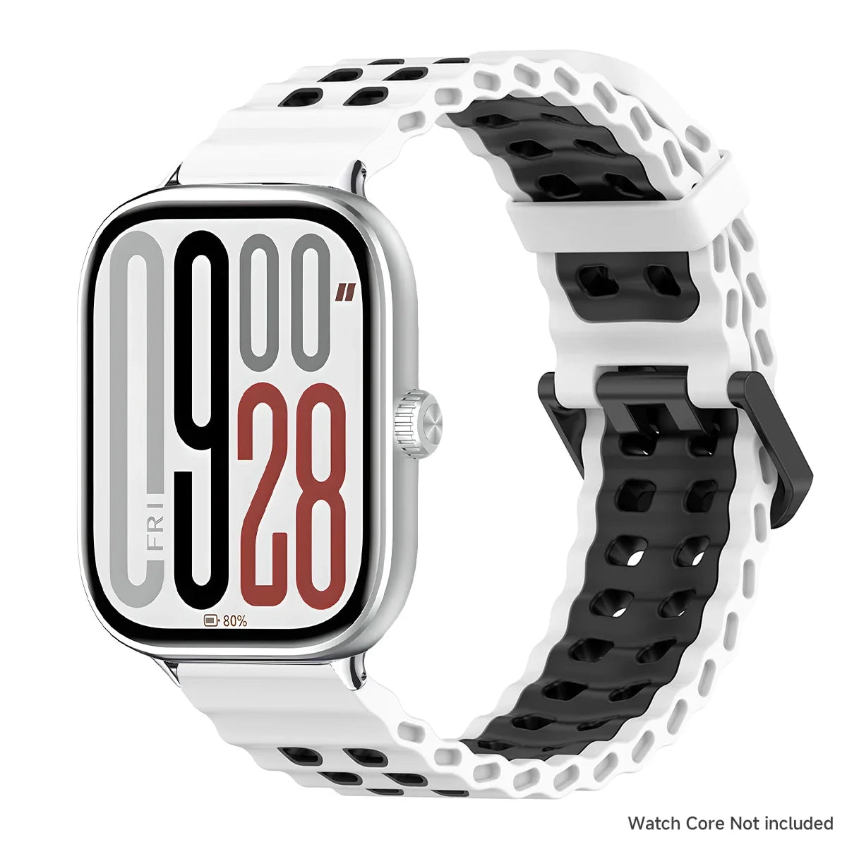 Soft Silicone Strap for Redmi Watch 6 5 4 Sports Two Tone Wristband for Xiaomi Mi Band 8 9 Pro Adjustable Rubber Wristband