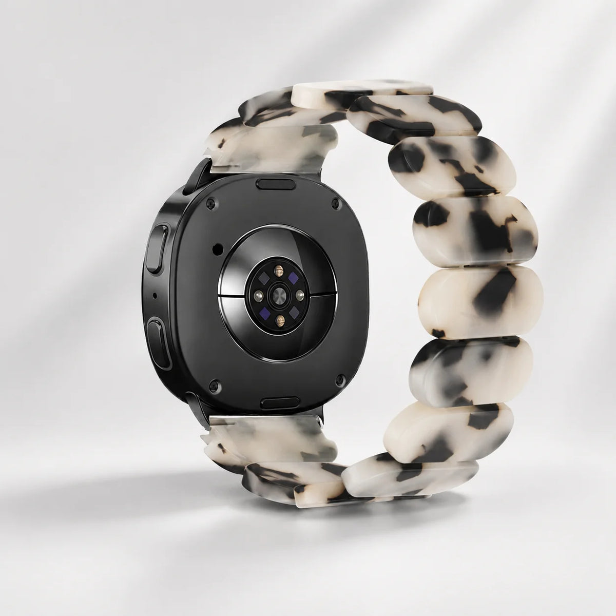 For Samsung Galaxy Watch 9 8 40mm 44mm/Watch 8 Classic 46mm Band Resin Elastic Replacement Bead Bracelets for Samsung Watch 9