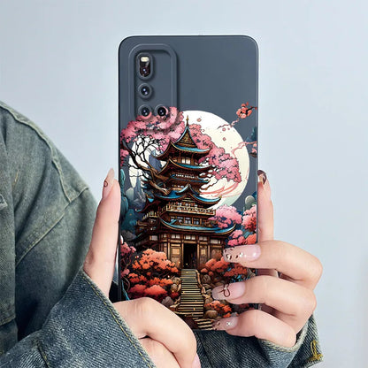 For Vivo V19 Phone Case vivoV19 Back Cover Soft Silicone Sweet Painted Cartoon Shell Capa Lovely Printed Protective Coque Cases