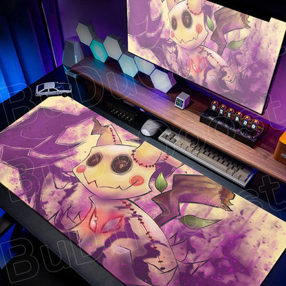 90x40cm Pokemon Mimikyu Mouse Mat Washable Notbook Gamer Keyboard Carpet XXL HD Print Non-slip Rubber Desk Computer Extended Pad