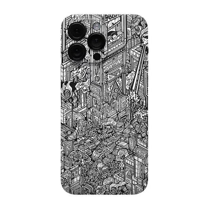Oscar Colorful Decal Skin for iPhone 17 16 15 14 13 12 Pro Max Protector Film Wrap Case Full Cover Personal Sticker