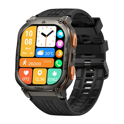 KOSPET TANK M3 Ultra GPS Smart Watch Men Military Grade Compass Altimeter Barometric 480mAh 60Day Battery IP69K 5ATM Waterproof