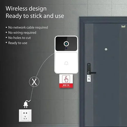 WiFi Tuya App Video Doorbell Wireless Home Intercom System Night Vision Door Viewer Camera Smart Home Security for Door Access