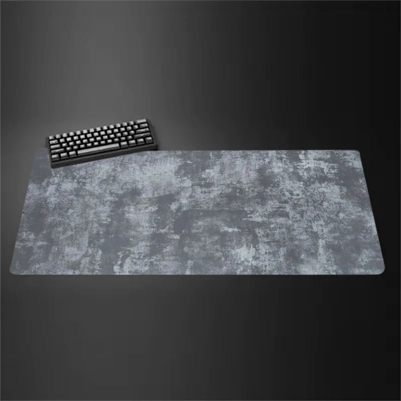 Gray Mouse Pad Large/Small Overlocked Mousepad NonSlip Desktop Keyboard Table Pad Gray Series Game Desk Mat Computer Accessories