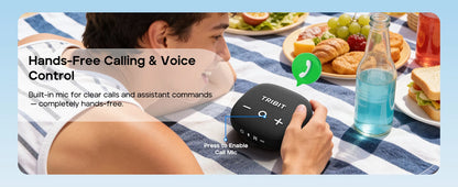 Tribit StormBox Micro 3 Wireless Speaker,13W XBass Sound,BT 6.0, 24H Playtime,IP68,TWS,Strap & Magnetic Mount for Bike/Outdoor