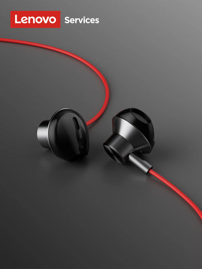NEW Lenovo Y108 Wired Earphones Semi-In-Ear E-Sports Headphones 3.5mm Type-C Noise Reduction Stereo Music Earbuds 1.25M with Mic