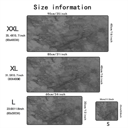 Grey series Mouse Pad Large Computer Office Game Table Mats XXL Rubber Anti-slip Gaming Keyboard Mousepads Long Desk Pads