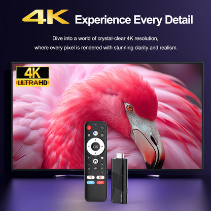 2026 New H96 MAX RK3518 TV Stick Android14 4K TV Box Android Quad Core RAM WiFi6 BT5.4 2GB 8GB/16GB Smart TV Box Voice Remote