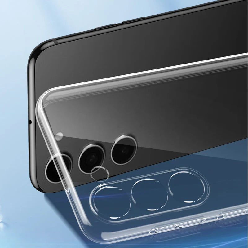Clear Case For Samsung Galaxy S22 S21 S20 Ultra S10 S9 Plus S10E Shockproof Case For Samsung S25 S24 Plus S23 Fe Soft Back Cover