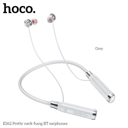 HOCO ES62 Neckband Earphones Bluetooth 5.3 Sport Headsets Support TF Card Playback 120 Hours Long Battery Life For Mobile Phone