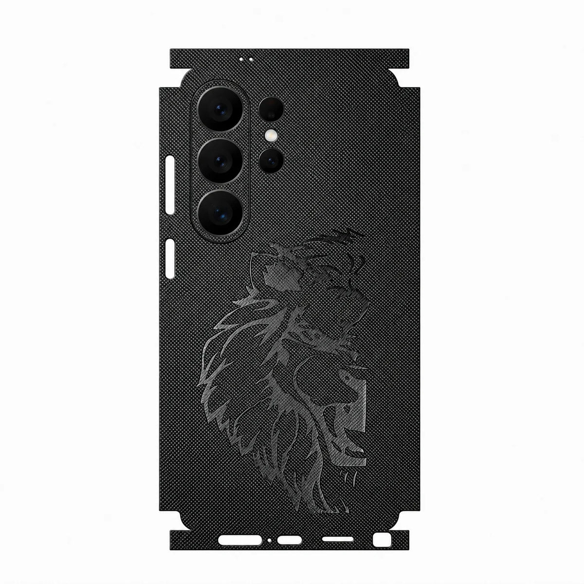 Full Wrap Faux Leather Back Skin for Samsung Galaxy S26 S25 Ultra Plus S24 S23 Anti Scratch Matte Slim Protective Film Cover
