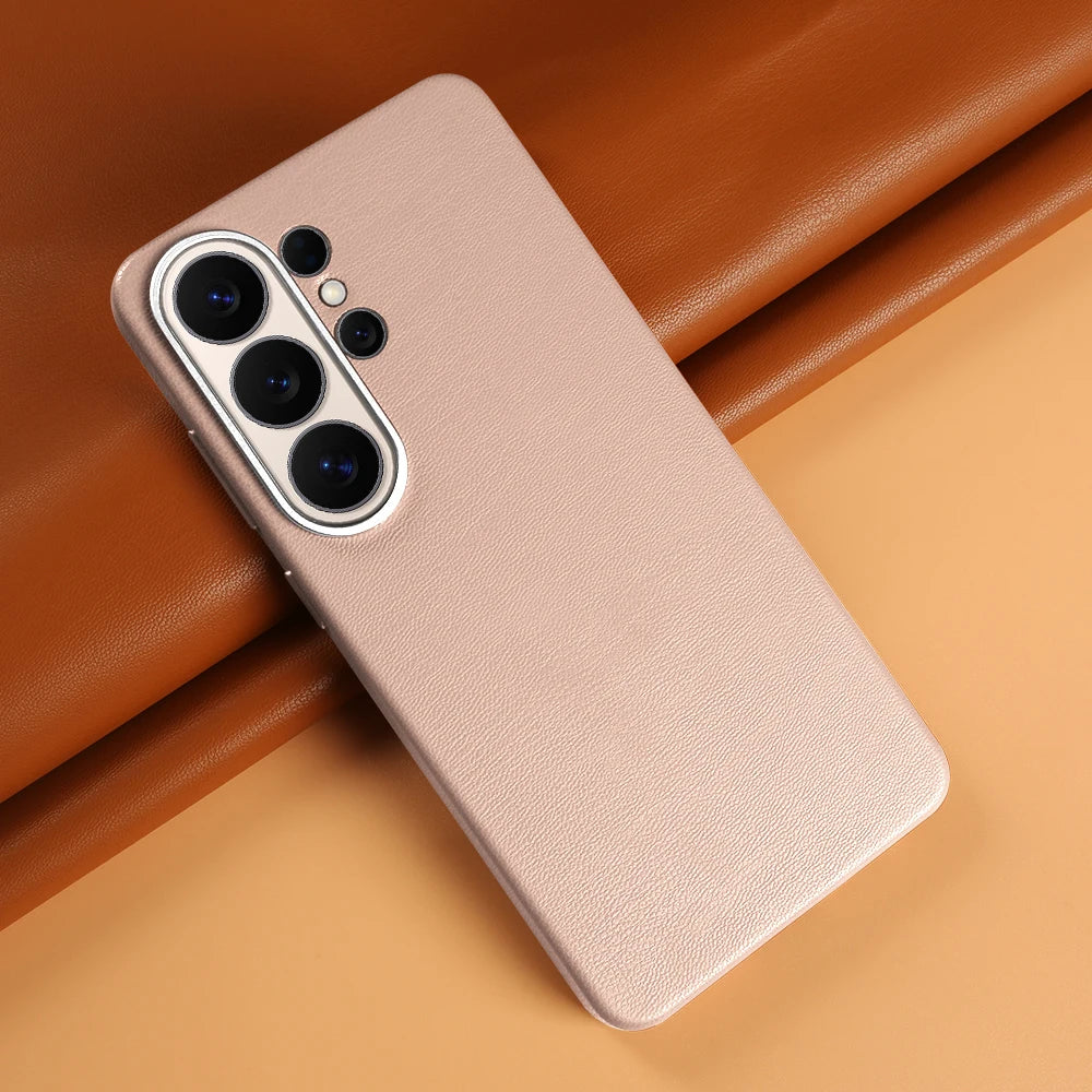 For Magsafe Premium Leather Case for Samsung Galaxy S26 Ultra S26Ultra S26Plus S25 Plus S25Ultra Phone Case Cover Magnetic Coque