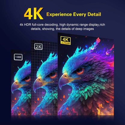 Q2 Ultra Android 14 TV Stick 4K Ultra HD Dual Band WiFi 2.4G/5G Bluetooth 5.0 Quad Core Smart Media Player Dongle