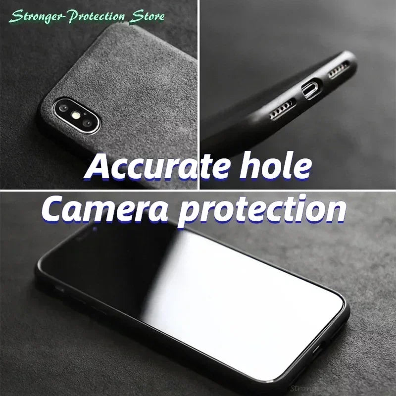 Phone Case Made of Italian Leather for Google Pixel 9 Pro 8 Pro 7 Pixel Fold 8A 7A Luxury Business Artificial Phone Case