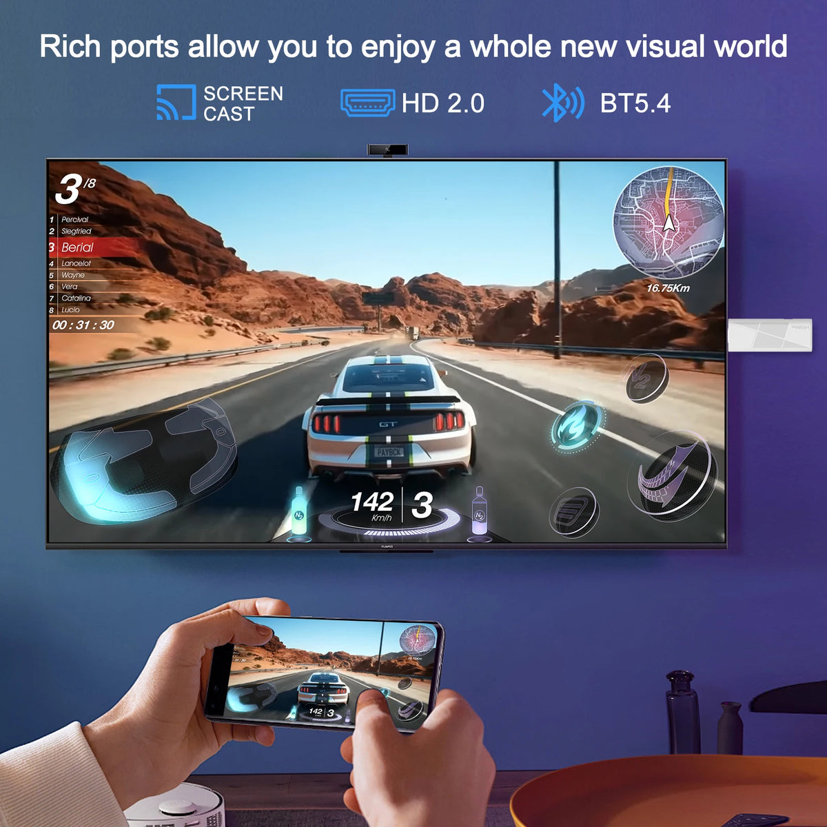 4PCS 2PCS 1PC H96 Max RK3518 Android14.0 Stick Quad Core 4K Wifi6 BT5.4 Voice Assistant Remote Control Media Player Smart TV Box