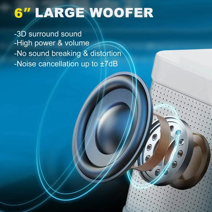 Karaoke Bluetooth Wireless Speaker With Microphone Portable Machine Caixa De Som Sound Box Music Column Blootooth Audio Coluna
