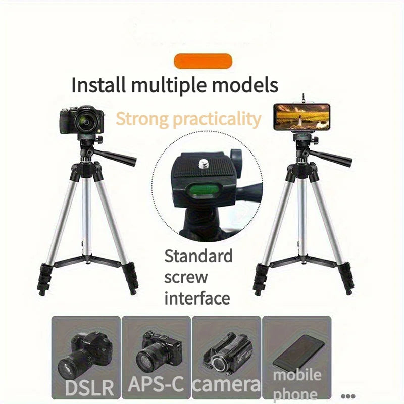 Travel Self Tripod with Bluetooth Remote Phone Clip for Canon Nikon DSLR SLR Digital Camera Universal Stand