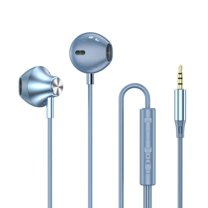 USB Type C Headphones HiFi Bass Stereo Volume Control Music 3.5mm Wired Earbuds With Mic For Galaxy S24 Ultra iPhone 15 Pro Max