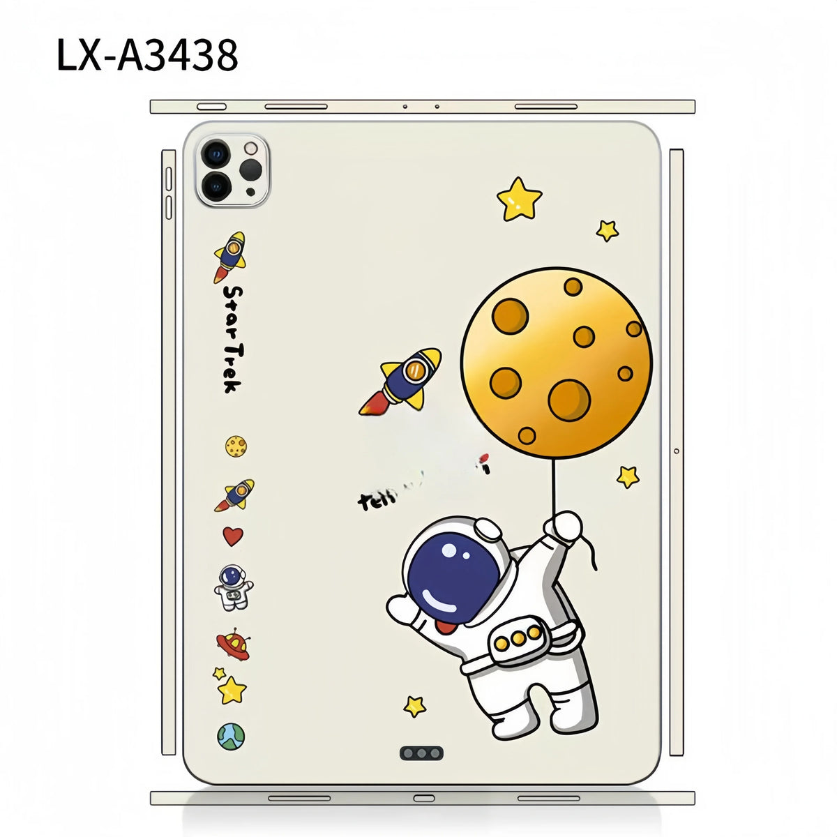 Skin Wrap Compatible for iPad Pro 13 11 2024 iPad Air 6 13 11 Mini 6 Wrap Colorful Back Protector Film Cover Casing Sticker