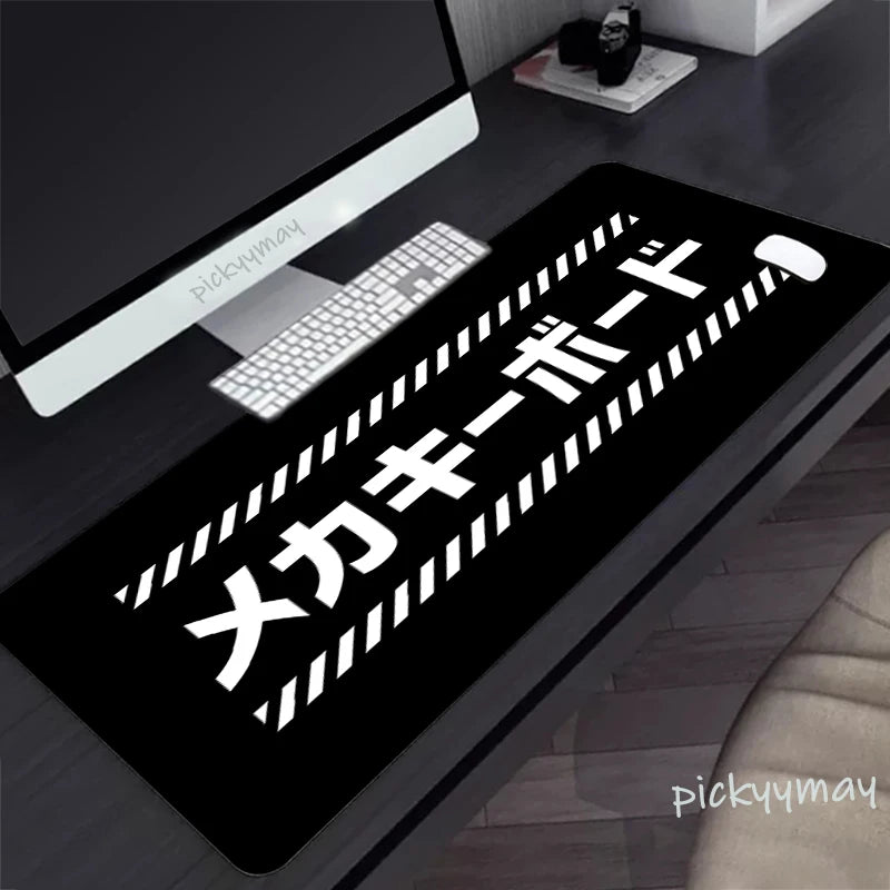 Black And White Large Mouse Pad 100x50cm Computer Mousepad Company Gaming Mausepad Keyboard Mat Office Desk Mats Abstract Art