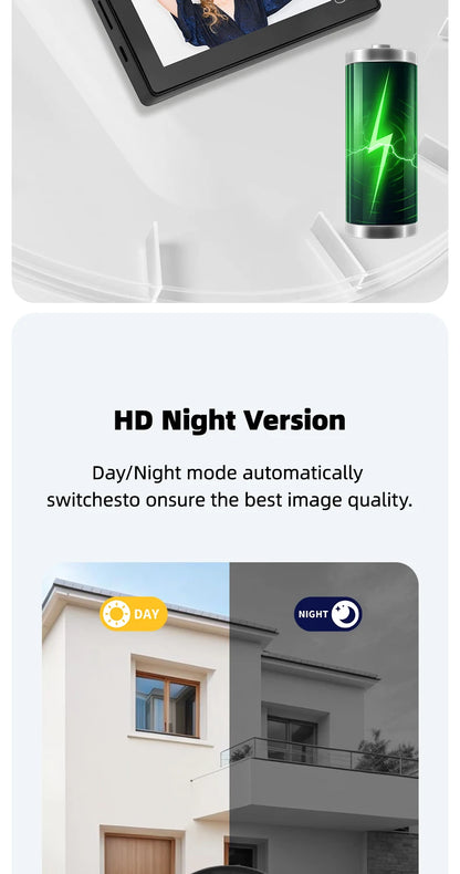 4.3 Inch HD Display Visual Peephole Video Doorbell 145 Degree Angel 1 Megapixel Camera PIR Motion Detection Night Vision Cat Eye
