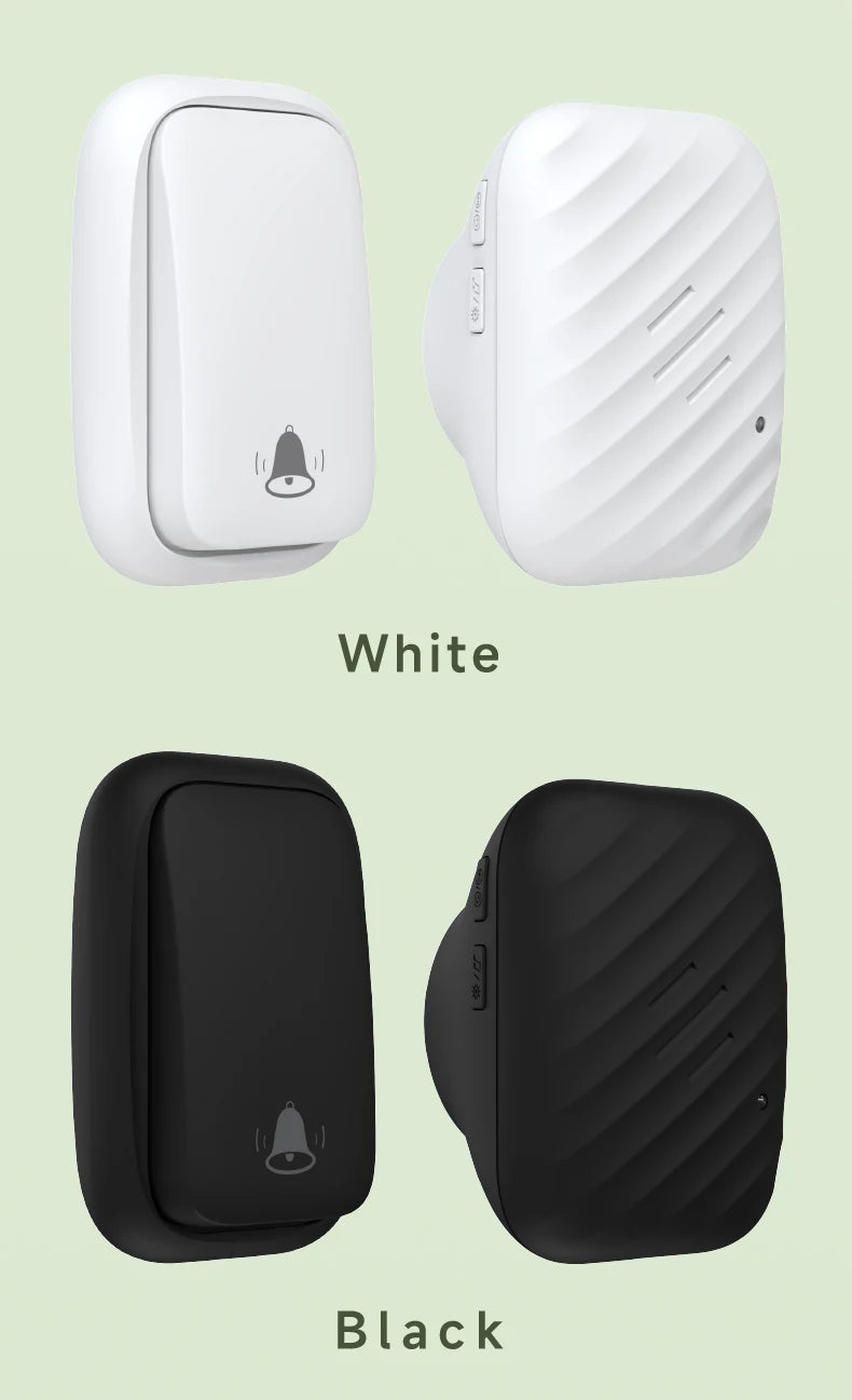 New Long-Range Self Powered Wireless Door Bell No Battery Waterproof 60 Ringtones Kinetic Doorbell EU US UK Plugs Optional