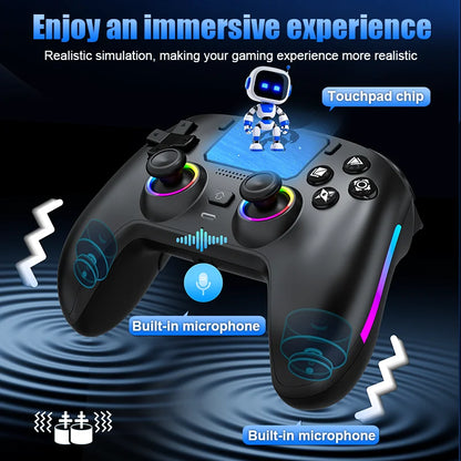 Wireless Gamepad Gyro Sensor Hall Joystick and Effect Trigger Built-in Speaker for PS5 ps4 Wired Controller Gamer Wireless Game