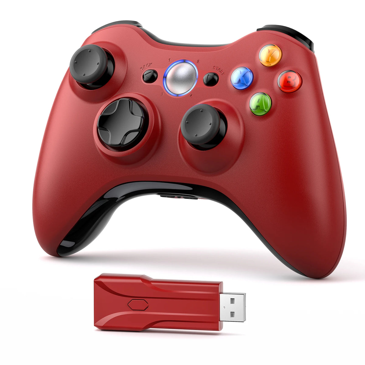 Wireless For Xbox 360 Controller Xbox 360 Slim/Elite/Winodow/PC Video Game Gamepad 6axis Joystick Dual Vibration 2.4G Gaming