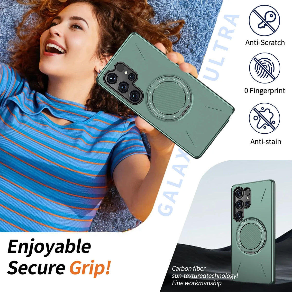 360° Magnetic Bracket Case For Samsung Galaxy S26 S25 S24 S23 S22 Ultra S25 FE S24FE S25Edge For Magsafe Shockproo Cover Fundar