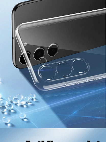 Clear Case For Samsung Galaxy S22 S21 S20 Ultra S10 S9 Plus S10E Shockproof Case For Samsung S25 S24 Plus S23 Fe Soft Back Cover