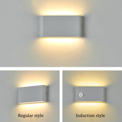 Outdoor Waterproof Wall Lamp Sensor Wall Lamp Human Body Sensor Wall Lights Aluminum Induction Porch Lamp Courtyard Lamp Fixture