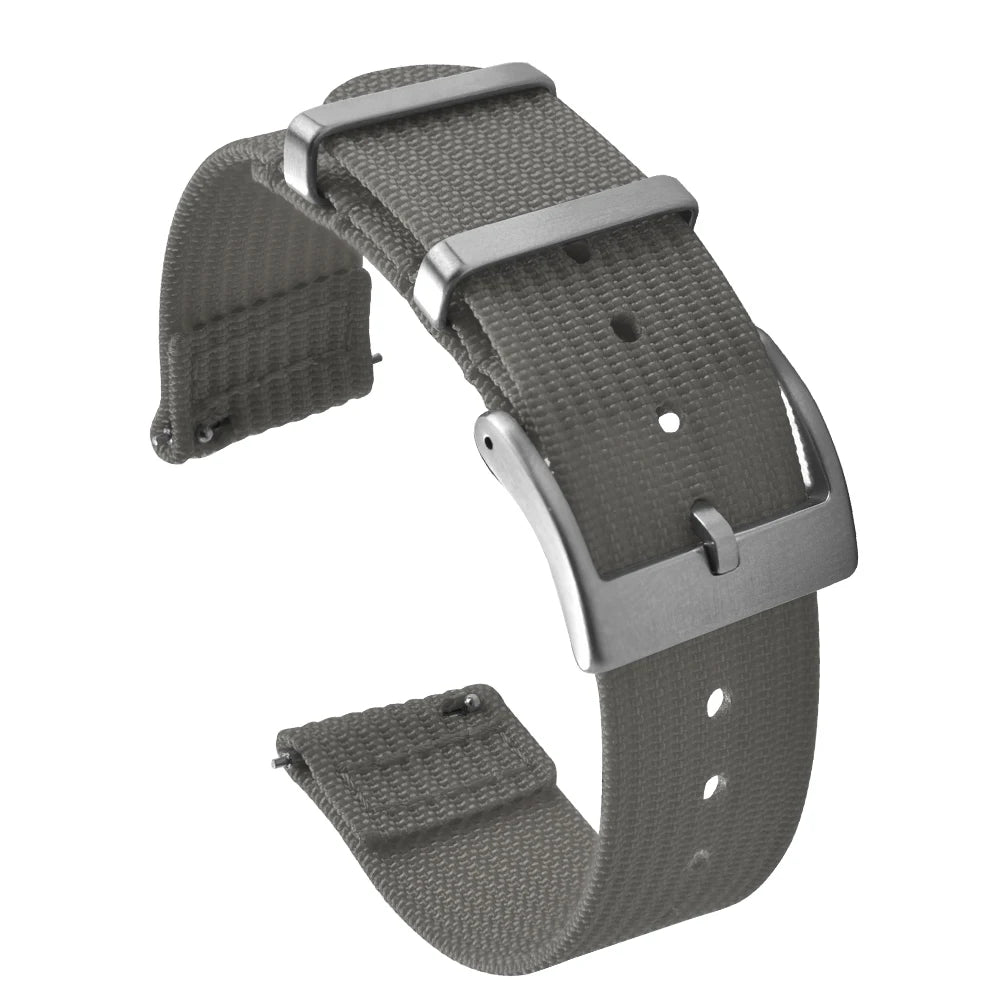 New Ribbed Nylon Watch Strap 18mm 20mm 22mm Qucik Release Straps Military Sports Watchband Fabric Strap for Omega/Smart/Samsung