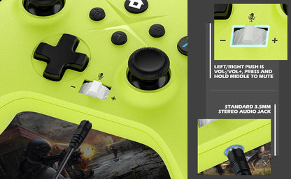 Wireless For XBOX Controller, XBOX ONE Series S/X Console/PC Gaming Gamepad Keys Programming 6 Axis Gyro Turbo Function Win 7/10