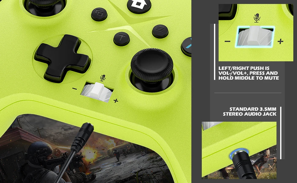 Wireless For XBOX Controller, XBOX ONE Series S/X Console/PC Gaming Gamepad Keys Programming 6 Axis Gyro Turbo Function Win 7/10