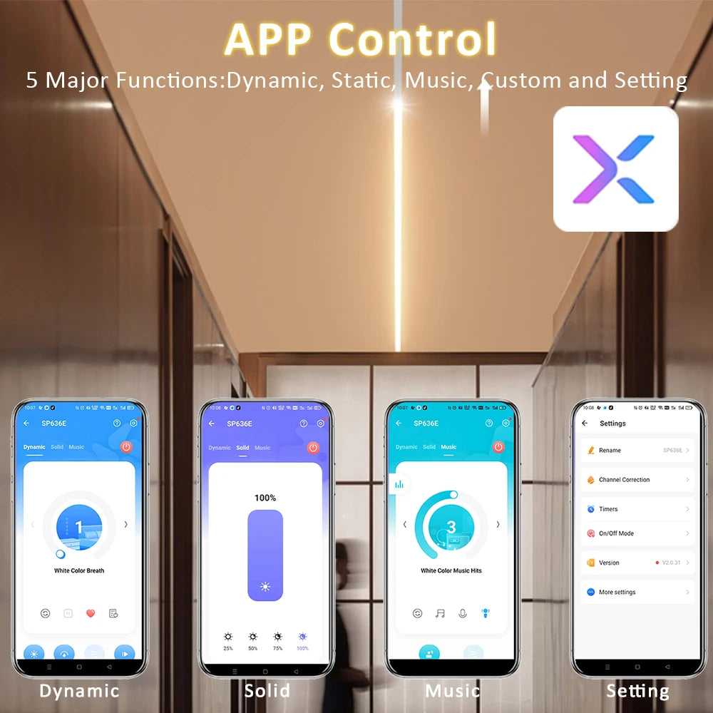 WS2811 COB Horse Running Led Strip 24V 360LEDs/M BanlanX APP Control 10M 15M 20M Sequential Water Flow Led Lights for Room Decor