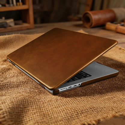 Laptop Genuine Leather Case for Macbook Air 15 A3448 M5 Pro 16 A3428 A3429 Pro 14 A3426 A3427 Air 13 A3449 M5 2026 Cover Cases