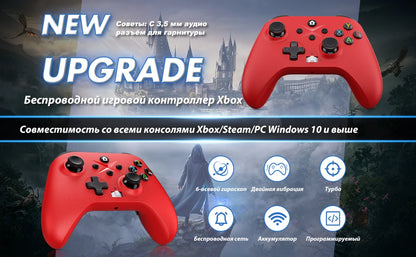 Wireless For XBOX Controller, XBOX ONE Series S/X Console/PC Gaming Gamepad Keys Programming 6 Axis Gyro Turbo Function Win 7/10