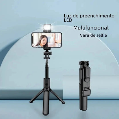 MEUYAG Magnetic Extendable Selfie Stick Tripod Holder Stand with Bluetooth Wireless Remote for Magsafe IPhone Android Monopod