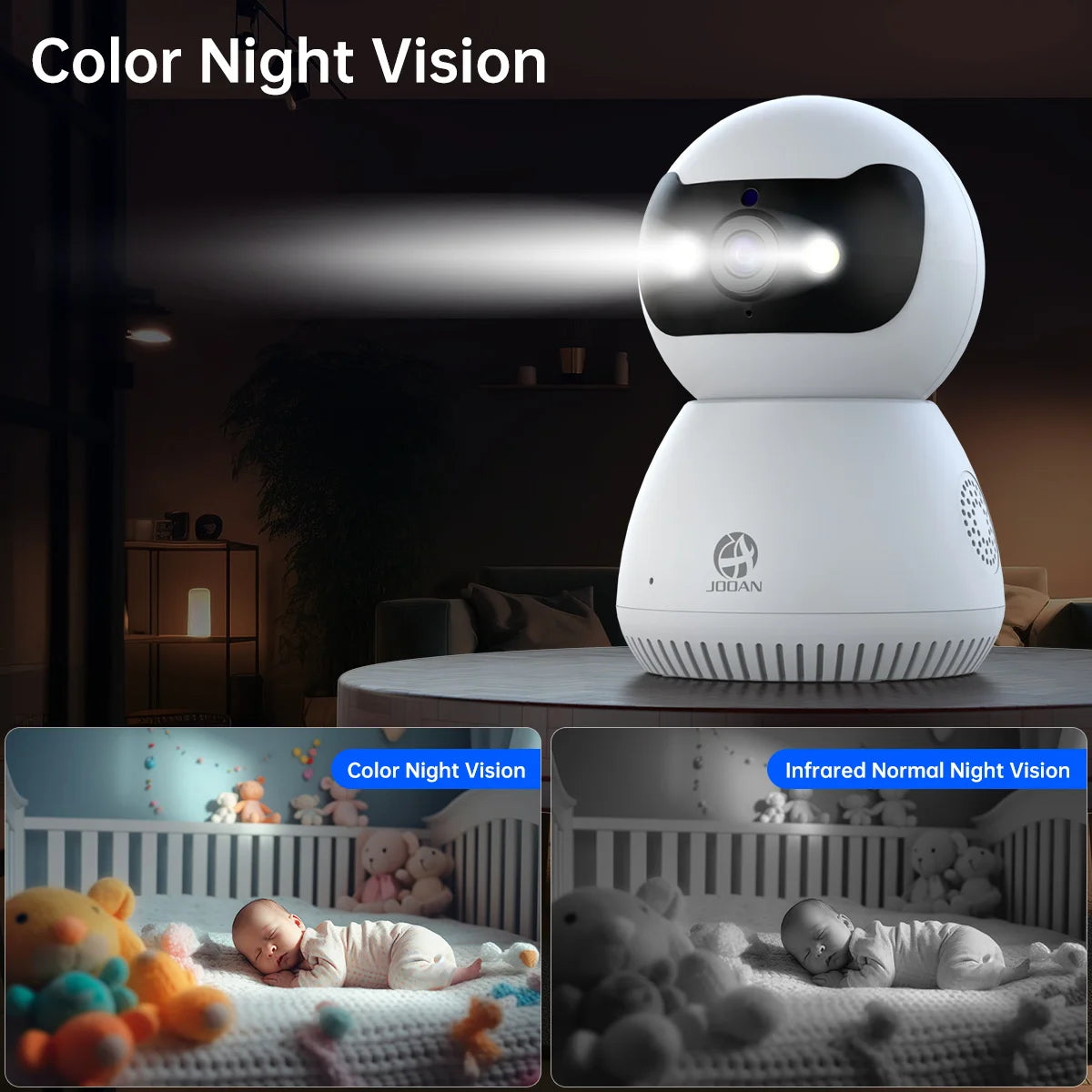 JOOAN 5MP 3MP Smart Home 5G WiFi Security Camera Indoor Wireless IP Surveillance Camera AI Tracking Night Vision Baby Monitor