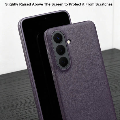For Magsafe Case For Samsung Galaxy S26 Ultra S24 Plus S25 Edge S23 S21 S20 FE Note 20 S22 Ultra Phone Case Leather Back Cover
