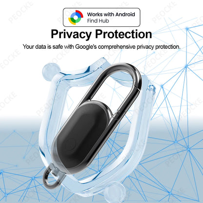 1-4 Pack Android Alternative to AirTag Smart Keychain Tag Anti-Lost GPS Tracker Bluetooth Locator Works With Google Find Hub