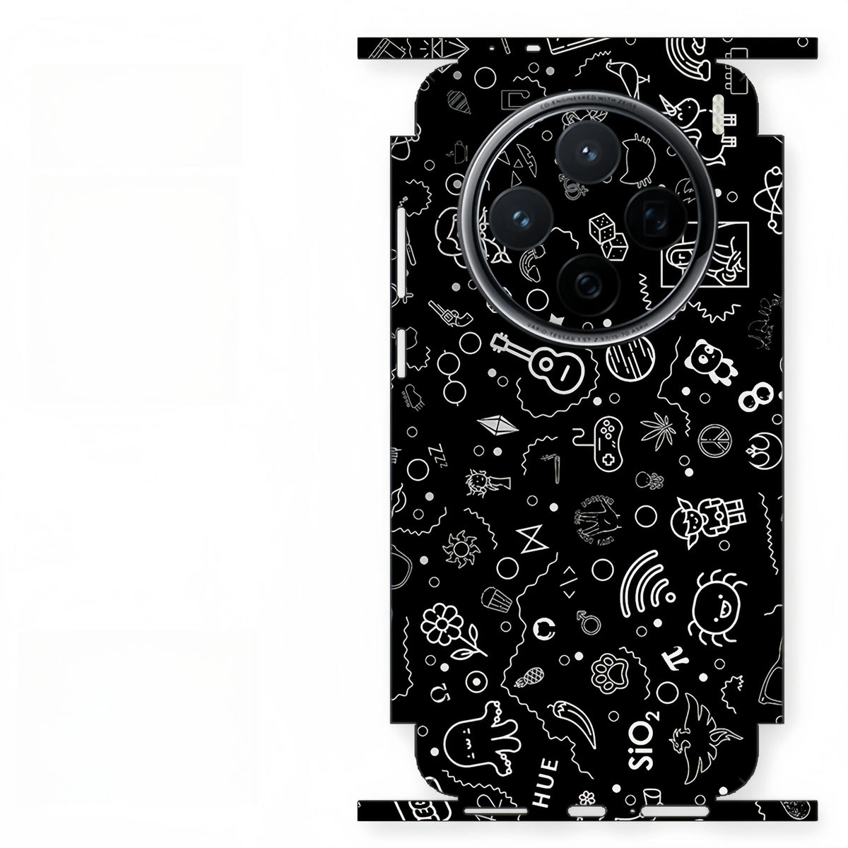 Colorful Sticker for VIVO X200 X300 PRO Back Screen Protector with Hing Side Skin  Protective Film