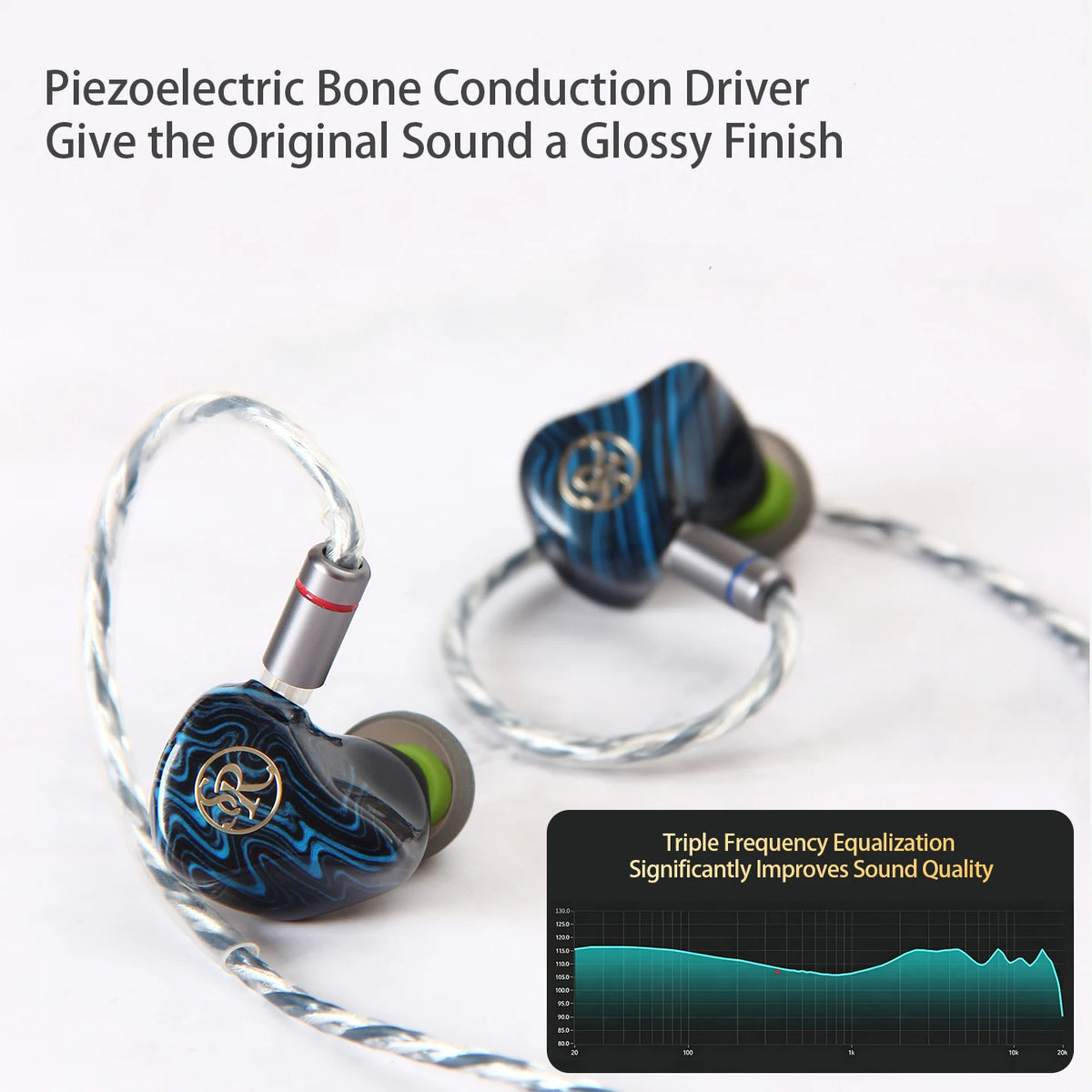 Sound Rhyme SR6 1DD + 2BA + 2PD+ 1BC Driver Multi-Driver In-Ear Monitor Hybrid Driver Wired Earphones with 2in1 Switchable cable