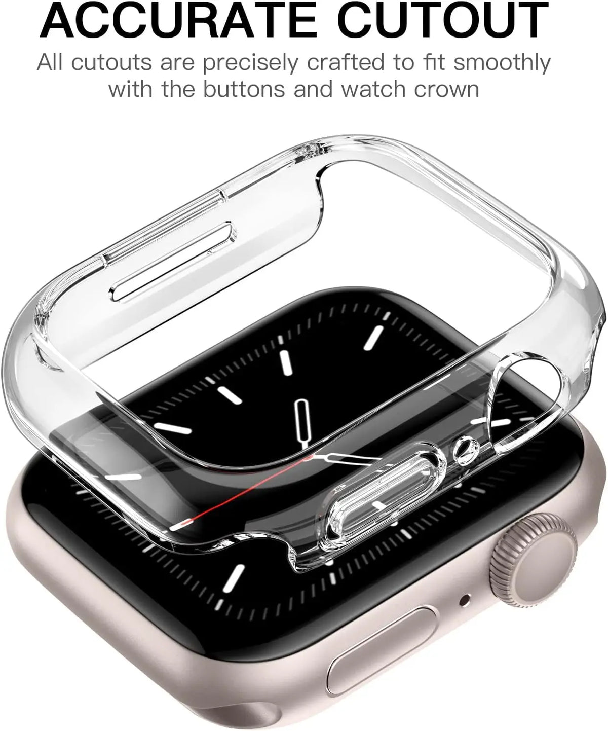 Screen Protector for Apple Watch Case 45mm 41mm 44MM 40MM 42mm 38MM Full TPU Bumper Cover Accessories iWatch Series 9 8 7 SE 6 3