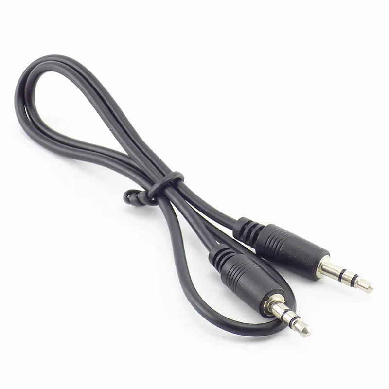 0.5m/1m 3.5mm to 3.5mm Aux Jack Male Extension cord AUX Audio Cable connectors earphone music player Headphones
