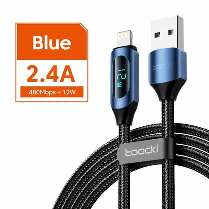 Toocki USB C Lighting Cable For iPhone 14 13 12 Pro Max X Xr 8 7 Plus PD 20W Fast Charger Lighting Data Wire Cord For iPad 1m